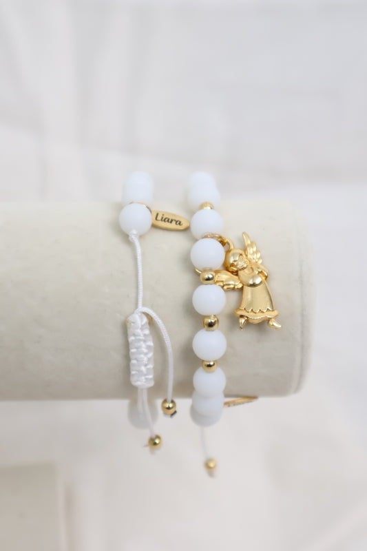 Pulsera del Angel de la Guarda (Blanca Hilo) Vol.2