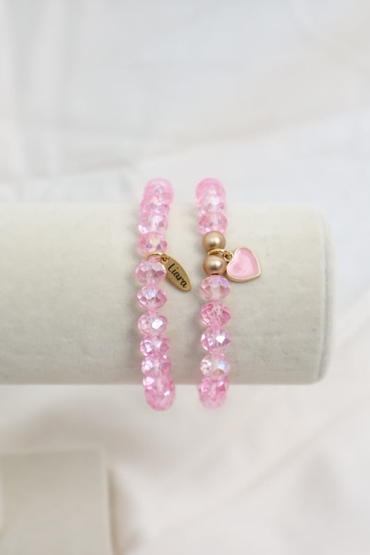 Pulsera del Amor: Rosa Cristal