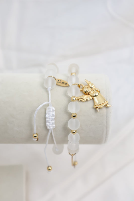 Pulsera del Angel del la Guarda (Transparente Hilo) Vol.1